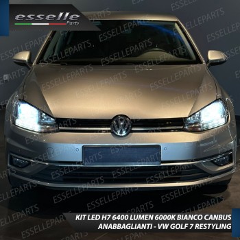 Conversione Fari Full LED H7 + H9 6000K VW GOLF MK7 canbus