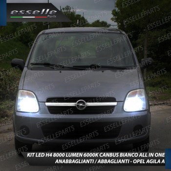 Conversione Fari Full LED 8000 Lumen 6000K Bianco Ghiaccio Opel Agila A Conversione Fari Full LED 8000 Lumen 6000K Bianco Ghiaccio Opel Agila A