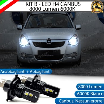Kit Full LED H4 CANBUS CANBUS 8000 Lumen 6000K Bianco Per OPEL AGILA B Kit Full LED H4 CANBUS CANBUS 8000 Lumen 6000K Bianco Per OPEL AGILA B