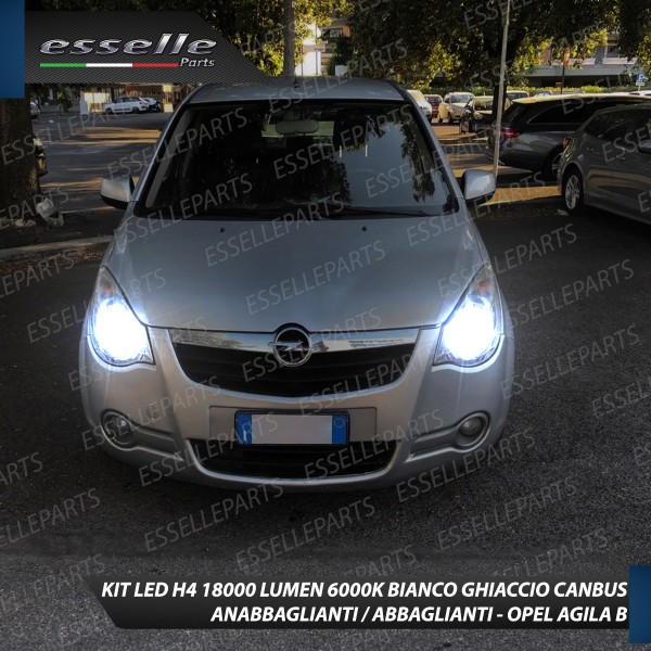 Kit Full LED H4 coppia lampade ANABBAGLIANTI/ABBAGLIANTI OPEL AGILA B