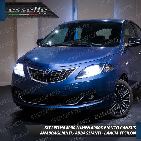 Kit Full LED H4 per Lancia Ypsilon 846 Restyling 8000 Lumen 6000K Bianco Canbus