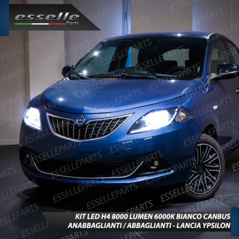 Kit Full LED H4 per Lancia Ypsilon 846 Restyling 8000 Lumen 6000K Bianco Canbus