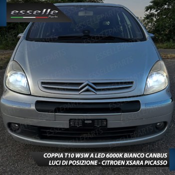 Luci posizione T10 W5W 5 LED Canbus Citroen Xsara Picasso