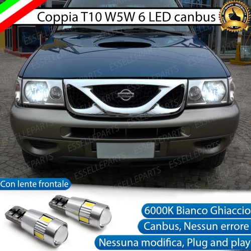 Luci posizione T10 W5W 6 LED Canbus Nissan Terrano II