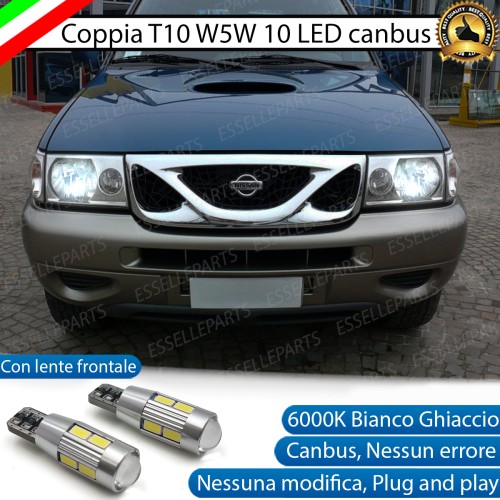 Luci posizione T10 W5W 10 LED Canbus Nissan Terrano II