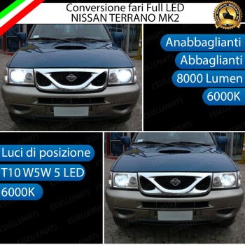 Conversione Fari Full LED 8000 Lumen 6000K NISSAN TERRANO MK2