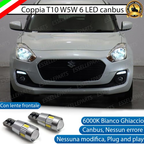 Luci posizione T10 W5W 6 LED Canbus per SUZUKI SWIFT MK6