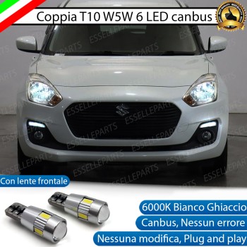 Luci posizione T10 W5W 6 LED Canbus per SUZUKI SWIFT MK6 Luci posizione T10 W5W 6 LED Canbus per SUZUKI SWIFT MK6