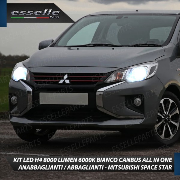 Kit Full LED H4 8000 Lumen 6000K Bianco per MITSUBISHI SPACE STAR MK2