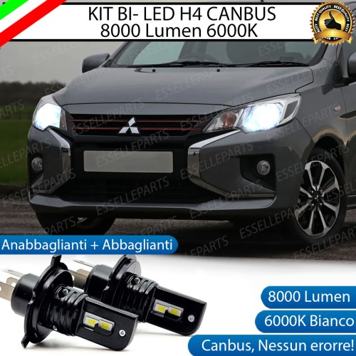 Kit Full LED H4 Per Mitsubishi Space Star MK2 dal 2019 8000 Lumen Luce Bianca