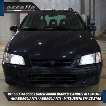 Kit Full LED H4 8000 Lumen 6000K Bianco per MITSUBISHI SPACE STAR MK1 Kit Full LED H4 8000 Lumen 6000K Bianco per MITSUBISHI SPACE STAR MK1