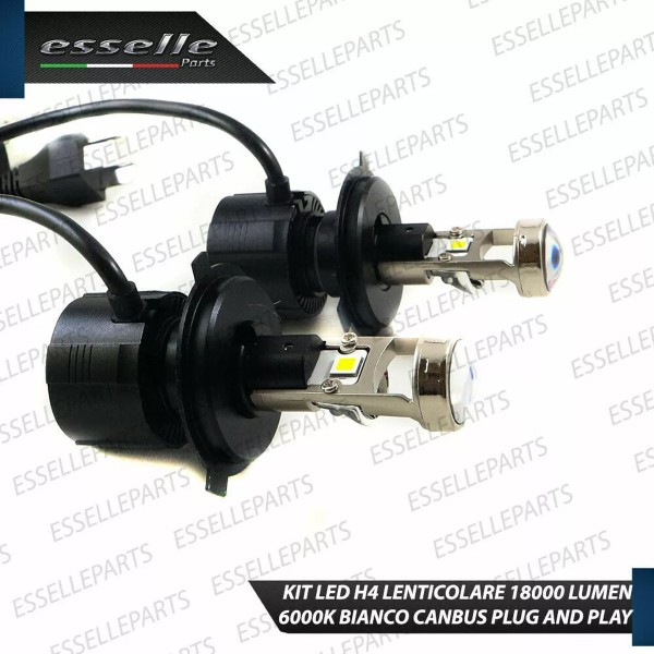 Kit Full LED H4 BI-LED conversione in faro lenticolare per Abarth Grande Punto