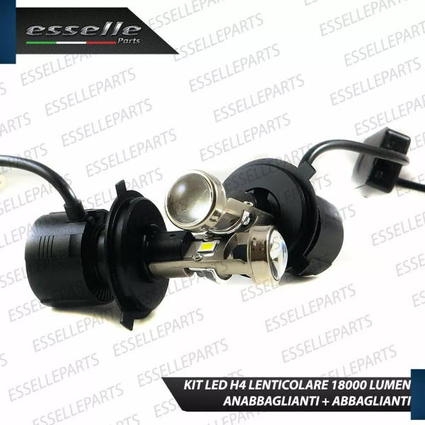 Kit Full LED H4 BI-LED conversione in faro lenticolare per Abarth Grande Punto