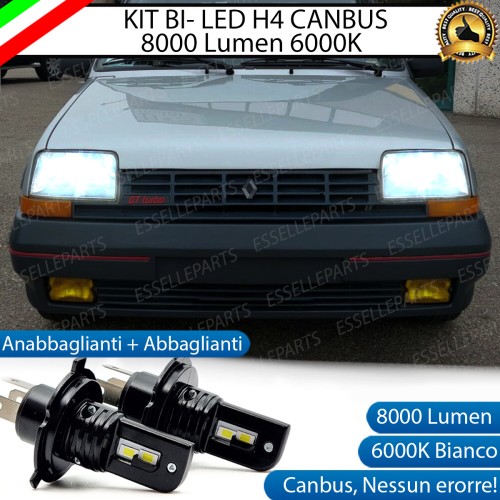 Kit Full LED H4 8000 Lumen 6000K Bianco per RENAULT 5