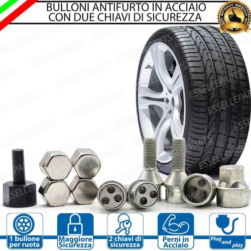 Bulloni Antifurto Ruote Mahindra Xuv500 Restyling Con Cerchi In Lega Di Serie