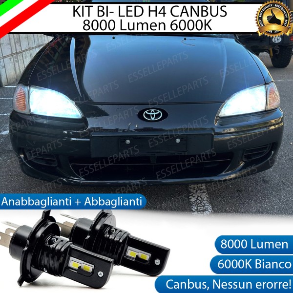 Kit Full LED H4 8000 Lumen 6000K Bianco per TOYOTA PASEO
