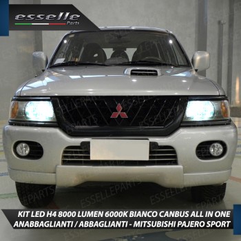 Kit Full LED H4 8000 Lumen 6000K Bianco per MITSUBISHI PAJERO SPORT MK1 Kit Full LED H4 8000 Lumen 6000K Bianco per MITSUBISHI PAJERO SPORT MK1