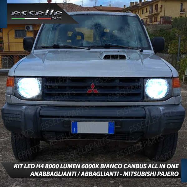 Kit Full LED H4 8000 Lumen 6000K Bianco per MITSUBISHI PAJERO MK2