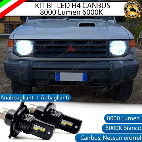 Kit Full LED H4 8000 Lumen 6000K Bianco per MITSUBISHI PAJERO MK2