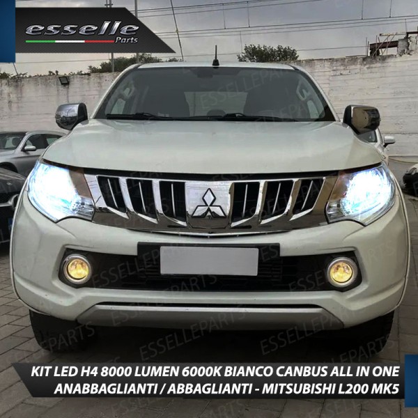 Kit Full LED H4 8000 Lumen 6000K Bianco per MITSUBISHI L200 MK5