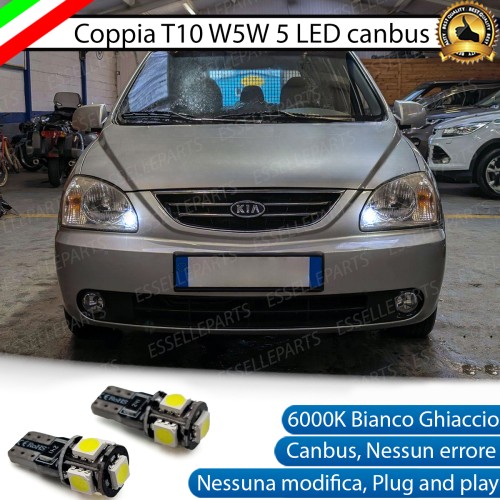Luci posizione T10 W5W 5 LED Canbus Kia Carens 2