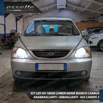 Conversione Fari Full LED Kia Carens 2 6000K Canbus