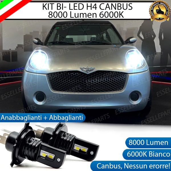 Kit Full LED H4 8000 Lumen 6000K Bianco per CHATENET CH 26