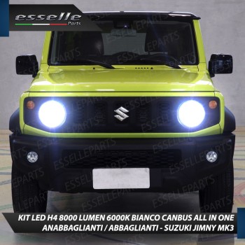 Kit Full LED H4 8000 Lumen 6000K Bianco per SUZUKI JIMNY MK3