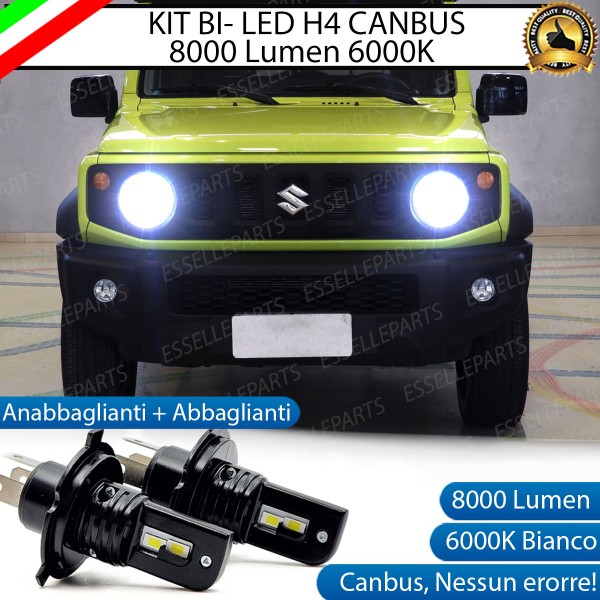 Kit Full LED H4 8000 Lumen 6000K Bianco per SUZUKI JIMNY MK3