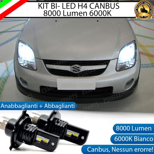 Kit Full LED H4 8000 Lumen 6000K Bianco per SUZUKI IGNIS MK2
