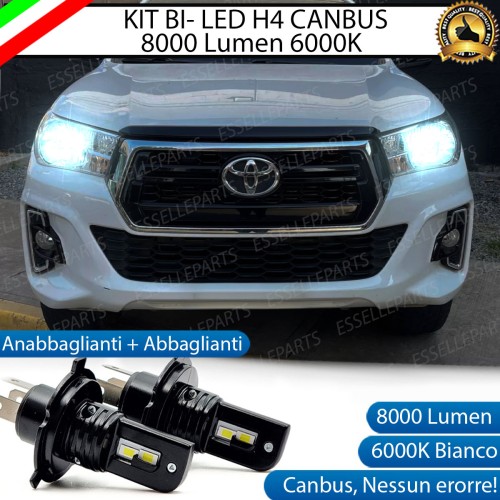 Kit Full LED H4 8000 Lumen 6000K Bianco per TOYOTA HILUX MK8