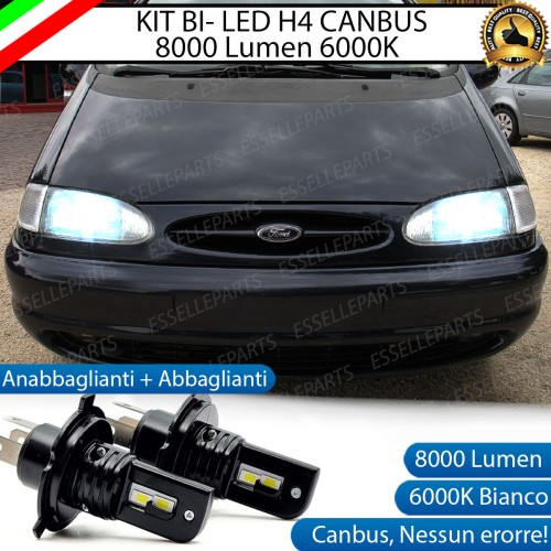 Kit Full LED H4 8000 Lumen 6000K Bianco per FORD GALAXY MK1