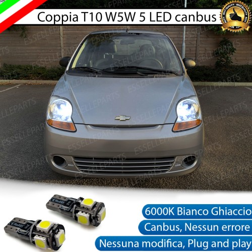 Luci posizione T10 W5W 5 LED Canbus Chevrolet Matiz