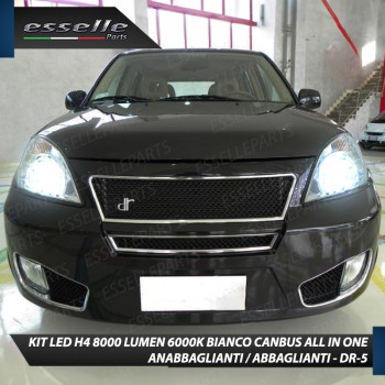 Kit Full LED H4 8000 Lumen 6000K Bianco per Dr-5