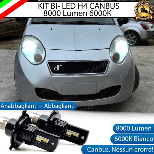 Kit Full LED H4 8000 Lumen 6000K Bianco per Dr-1