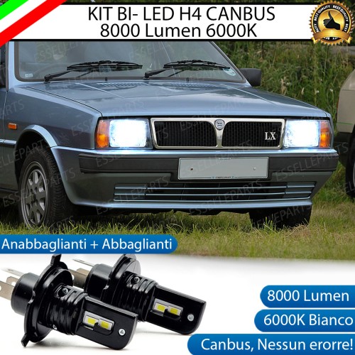 Kit Full LED H4 8000 Lumen 6000K Bianco per LANCIA DELTA MK1