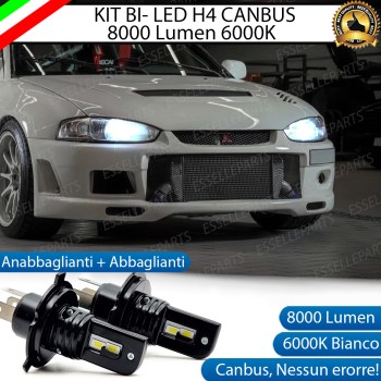Kit Full LED H4 8000 Lumen 6000K Bianco per MITSUBISHI COLT MK5 Kit Full LED H4 8000 Lumen 6000K Bianco per MITSUBISHI COLT MK5
