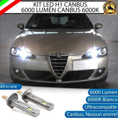 Kit Full LED coppia H1 - ULTRA COMPATTA - 6000 LUMEN abbaglianti per ALFA ROMEO 147 RESTYLING