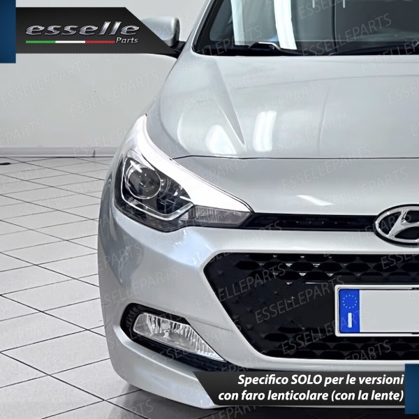 Kit Full LED HB3 6400 Lumen 6000K bianco HYUNDAI I20 MK2 con Fari Lenticolari