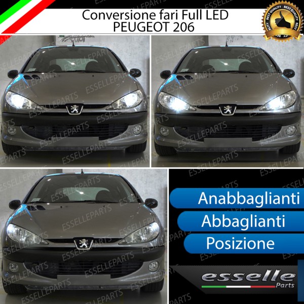Conversione Fari Full LED per PEUGEOT 206 FINO AL 09/2006