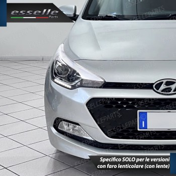 Conversione Fari Full LED 6000K Bianco HYUNDAI I20 MK2 con Fari Lenticolari
