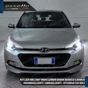 Conversione Fari Full LED 6000K Bianco HYUNDAI I20 MK2 con Fari Lenticolari