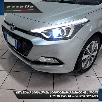 Kit Full LED coppia H7 6000 LUMEN Luci di svolta Specifici per Hyundai i20 Mk2