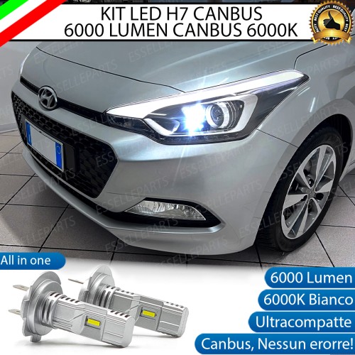 Kit Full LED coppia H7 6000 LUMEN Luci di svolta Specifici per Hyundai i20 Mk2