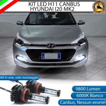Kit Full Led 6000k canbus HYUNDAI I20 II H8 Fendinebbia No Error
