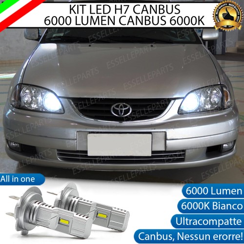 Kit Full LED coppia H7 6000 LUMEN Abbaglianti Specifici per TOYOTA AVENSIS MK1