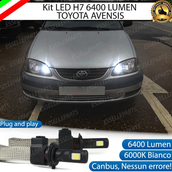 Kit Full LED H7 6400 LUMEN Abbaglianti TOYOTA AVENSIS I