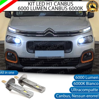 Kit Full LED coppia H1 - ULTRA COMPATTA - 6000 LUMEN abbaglianti per CITROEN BERLINGO MK3