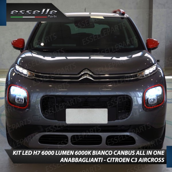 Kit Full LED Coppia H7 Ultra Compatta 6000 Lumen Anabbaglianti Per CITROEN C3 AIRCROSS