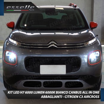 Kit Full LED coppia H7 6000 LUMEN Abbaglianti Specifici per CITROEN C3 AIRCROSS